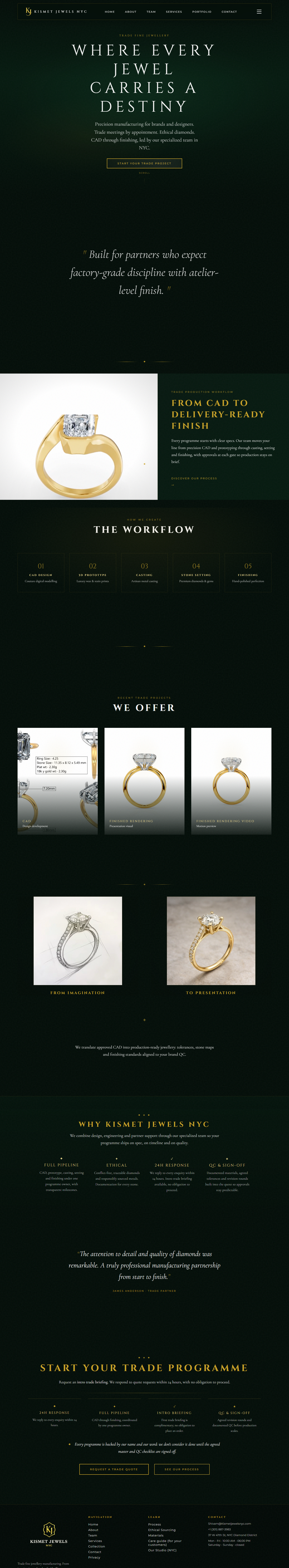 Kismet Jewels NYC — fine jewelry website
